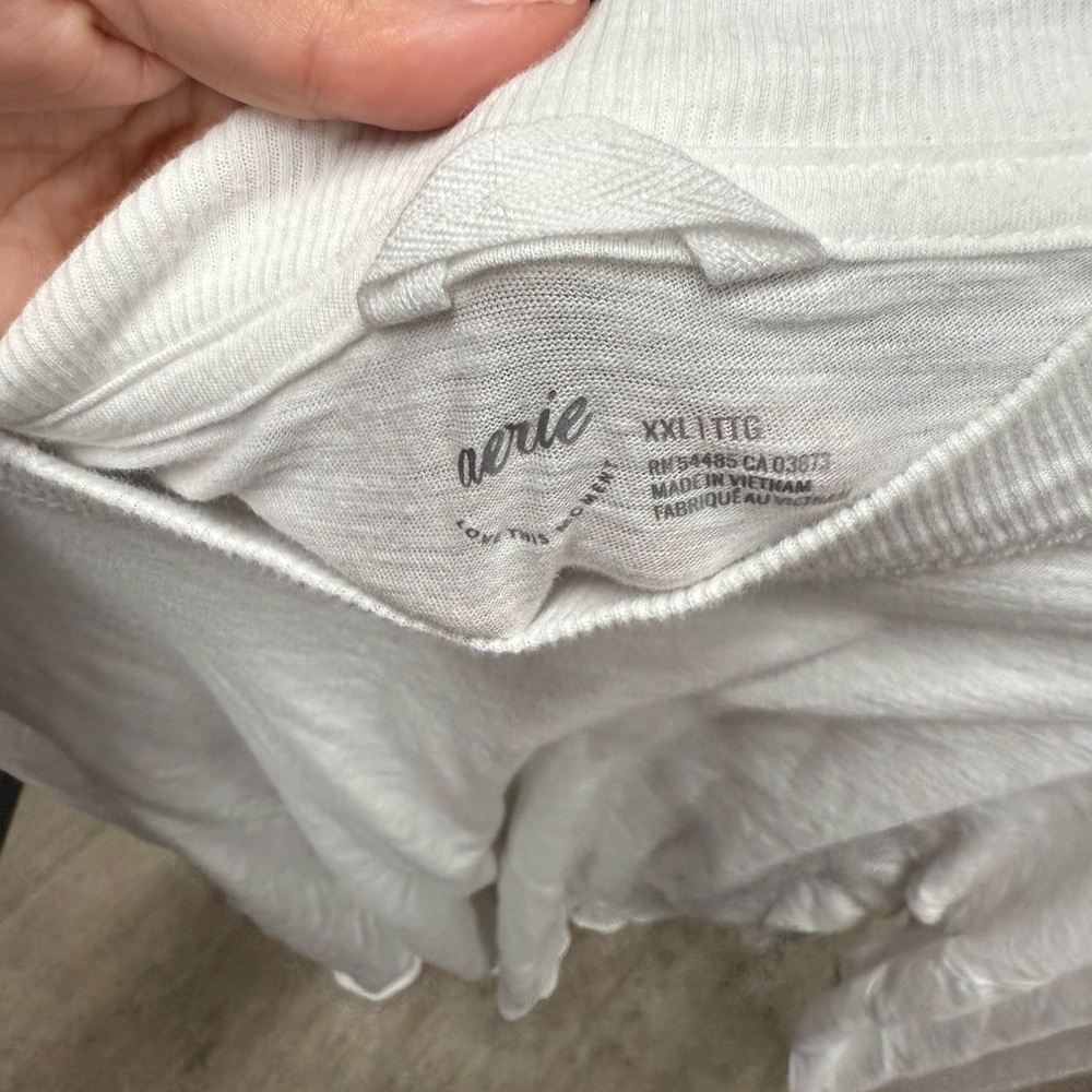 Aerie Soft White Top